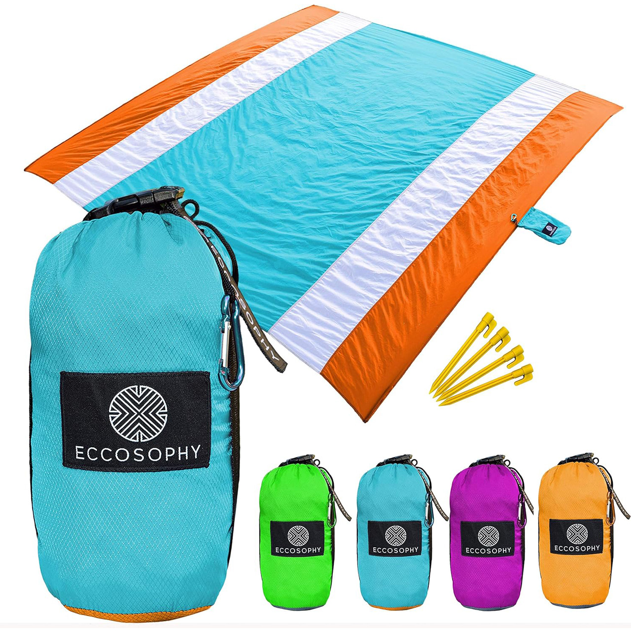 ECCOSOPHY Sandproof Beach Blanket - Oversized