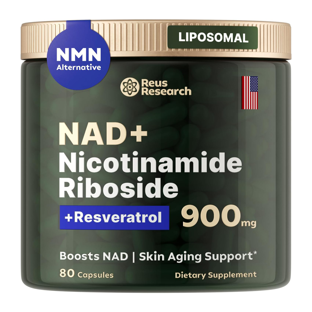 Reus Research NMN Supplement Alternative - Liposomal Nicotinamide Riboside