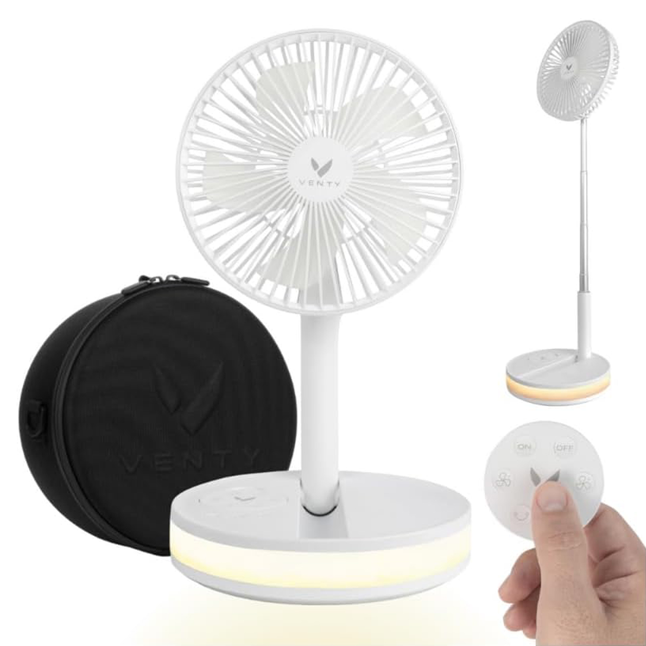 VENTY Portable Fan - Wireless Battery Operated Fan